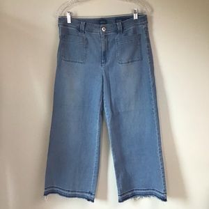 J jilldenim , high rise full leg crops , 10